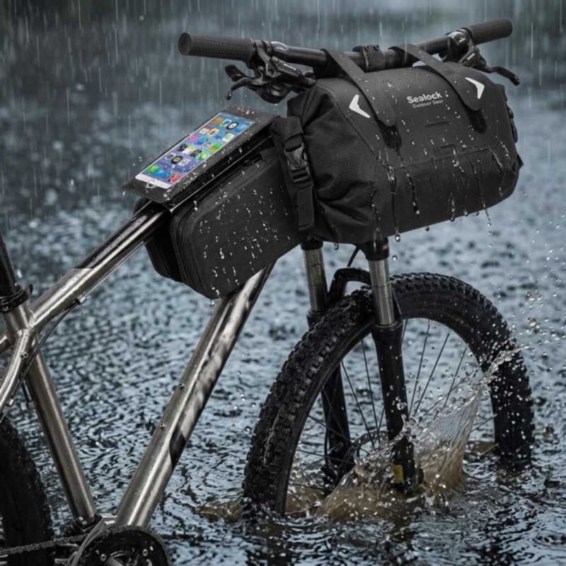 Водонепроникні велосипедні сумки — радіочастотне зварювання, IPX6 | OEM, MOQ 200